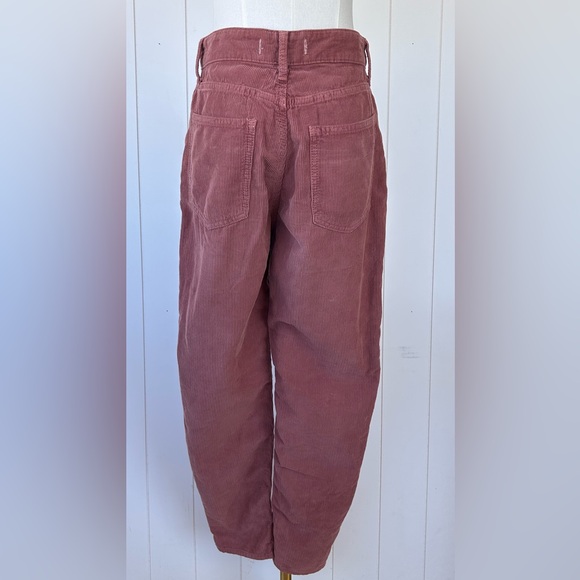 We The FreeWomen’s Corduroy Pants Hi-Waist Tapered Leg Dusty Rose Size 28‎ - Picture 4 of 12
